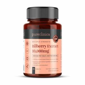 Bilberry Extract 10,000mg - Eye Health Support 180 Tablets