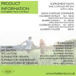 Cranberry Capsules with Bilberry & Elderberry - 90 Vegan