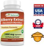 Bilberry Extract 1000mg for Healthy Vision 90 Caps