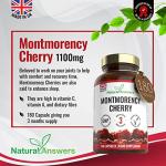 180 Vegan Montmorency Cherry Capsules, High Strength