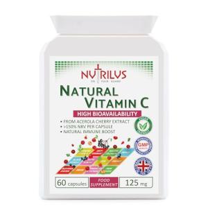 Nutrilus Acerola Cherry Vitamin C Capsules - 500mg