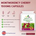 Montmorency Cherry Capsules 1500mg - 90 Vegan Counts