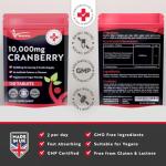 Cranberry Tablets 10,000mg for Urinary Support