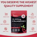 Cranberry Tablets 10,000mg for Urinary Support