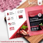 Cranberry Tablets 10,000mg for Urinary Support