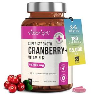 VitaBright Cranberry Tablets with D-Mannose - 180 Capsules