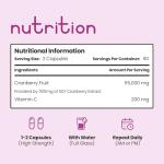 VitaBright Cranberry Tablets with D-Mannose - 180 Capsules