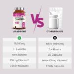 VitaBright Cranberry Tablets with D-Mannose - 180 Capsules