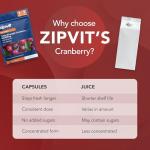 Zipvit Triple Strength Cranberry with Vitamin C, 180 Capsules