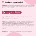 Cranberry Capsules with Vitamin C - 180 Count