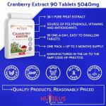 Nutrilus Cranberry Extract 90 Tablets for UTI Support
