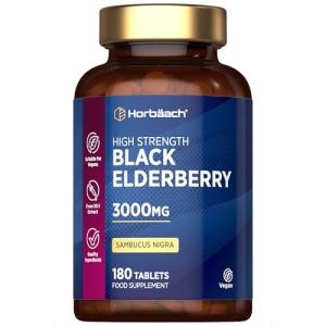 High Strength Elderberry 3000mg Vegan Tablets