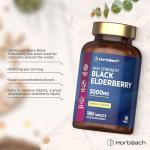 High Strength Elderberry 3000mg Vegan Tablets