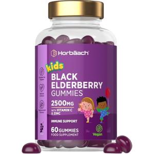 Black Elderberry Gummies for Kids - 2500mg Vegan