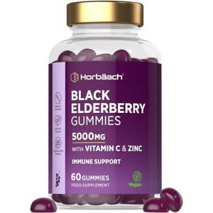 Black Elderberry Gummies with Vitamin C & Zinc