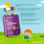 Black Elderberry Gummies for Kids - 2500mg Vegan
