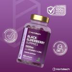 Black Elderberry Gummies with Vitamin C & Zinc