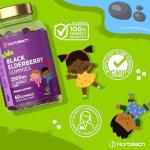 Black Elderberry Gummies for Kids - 2500mg Vegan