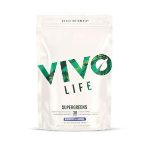 Vivo Life Supergreens Vegan Superfood - Blueberry & Lucuma