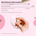 Raspberry Ketones 1200mg - 180 Vegan Capsules