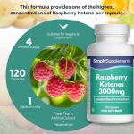 Raspberry Ketones 3000mg with Zinc, Niacin & Chromium