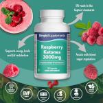 Raspberry Ketones 3000mg with Zinc, Niacin & Chromium