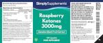 Raspberry Ketones 3000mg with Zinc, Niacin & Chromium