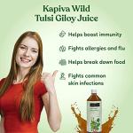 Kapiva Wild Tulsi Giloy Juice 1L for Immunity