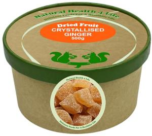 Crystallised Ginger Chunks - Natural Vegan Snack