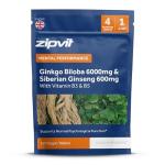 Ginkgo Biloba & Siberian Ginseng 120 Vegan Tablets