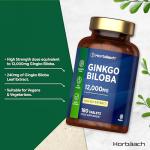 High Strength Ginkgo Biloba 12,000mg - 180 Vegan Tablets