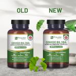 Ginkgo Biloba & Korean Ginseng Vegan Tablets 180ct