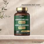Ginkgo Biloba & Korean Ginseng Vegan Tablets