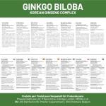 Ginkgo Biloba & Korean Ginseng Vegan Tablets 180ct