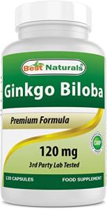 Double Strength Ginkgo Biloba Extract 120mg, 120 Capsules