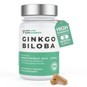 High Strength Ginkgo Biloba Capsules - 60 Servings