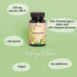 Vegavero Ginkgo Biloba 6000 mg | 180 Vegan Capsules