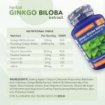Ginkgo Biloba 6000mg with B3 & B5, 360 Tablets