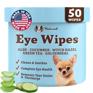Natural Dog Eye Wipes with Green Tea & Goldenseal