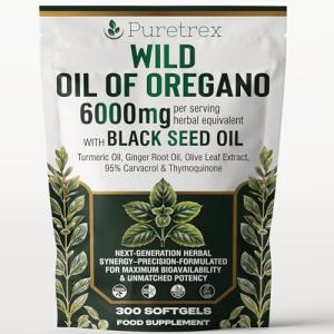 Wild Oregano Oil with Black Seed, Turmeric & Ginger 300 Softgels