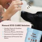 Natural Dog Eye Wipes with Green Tea & Goldenseal