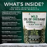 Wild Oregano Oil with Black Seed, Turmeric & Ginger 300 Softgels