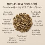 Milk Thistle Seeds 250g - Liver Detox Support