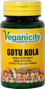 Veganicity Gotu Kola 600mg Herbal Supplement 60 Tablets