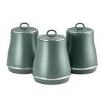 Renaissance Set of 3 Storage Canisters in Green