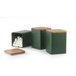 Acacia Wood Lid Storage Canisters Set