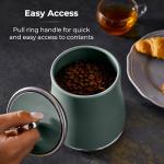 Renaissance Set of 3 Storage Canisters in Green