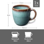 Villeroy & Boch Green Stoneware Coffee Cup, 190 ml