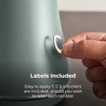 Renaissance Set of 3 Storage Canisters in Green