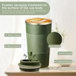 Insulated Travel Mug with Leakproof Lid - Green